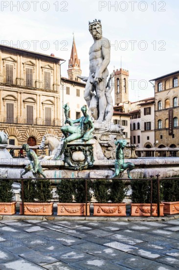 Fountain of Neptune (Fontana del Nettuno). Florence, Province of Florence, Italy. 18.12.2012