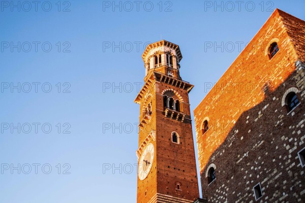 Torre dei Lamberti (Lamberti Tower). Verona, Province of Verona, Italy
