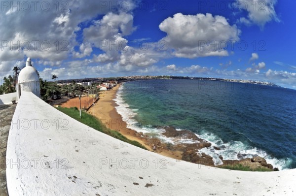 Fort of Monte Serrat (São Felipe), Todos os Santos Bay, Salvador, Bahia, Brazil