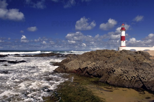 Itapuã Lighthouse, Itapuã Beach, Salvador, Bahia, Brazil