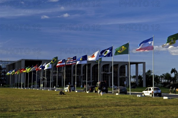 Flags, Esplanada dos Ministérios, Eixo Monumental, Brasília, DF, Brazil