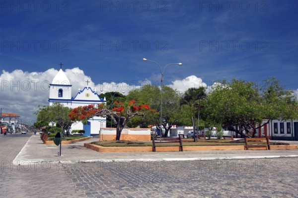 Matriz Nossa Senhora da Purificação Church, Costa das Baleias, Prado, Bahia, Brazil