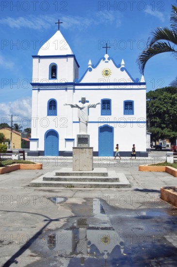 Matriz Nossa Senhora da Purificação Church, Costa das Baleias, Prado, Bahia, Brazil