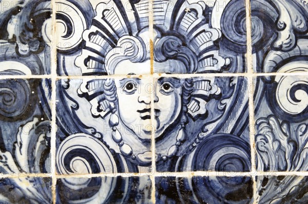 Glazed tile portugueses, Salvador, Bahia, Brazil