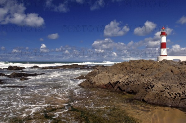 Itapuã Lighthouse, Itapuã Beach, Salvador, Bahia, Brazil