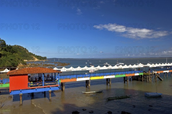 Pier, Trapiche, Port, Morro de São Paulo, Ilha de Tinharé, Bahia, Brasil