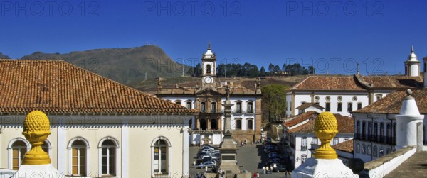 Tiradentes Square, Inconfidência Museum, Ouro Preto, Minas Gerais, Brazil