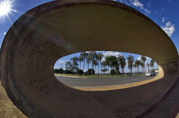 Bus stop, Eixo Monumental, Brasilia, DF, Brazil