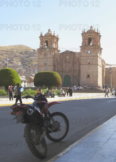 Plaza of Weapons, Cathedral, Puno, Lima, Peru