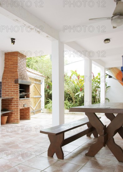Table, Barbecue grill, Barra do Una, Peruíbe, São Paulo, Brazil