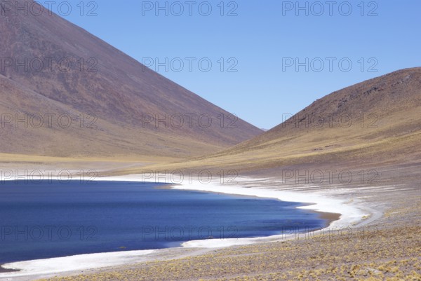 Laguna Miñiques, Los Flamencos Reserve National, Atacama Desert, Region of Antofagasta, Santiago, Chile