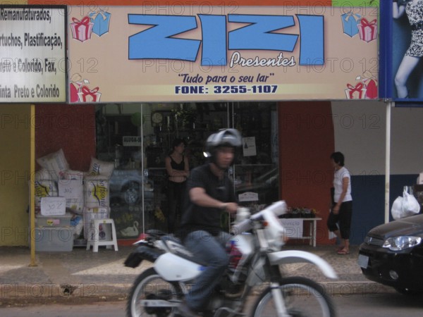 Biker, Trade, City, Bonito, Mato Grosso do Sul, Brazil