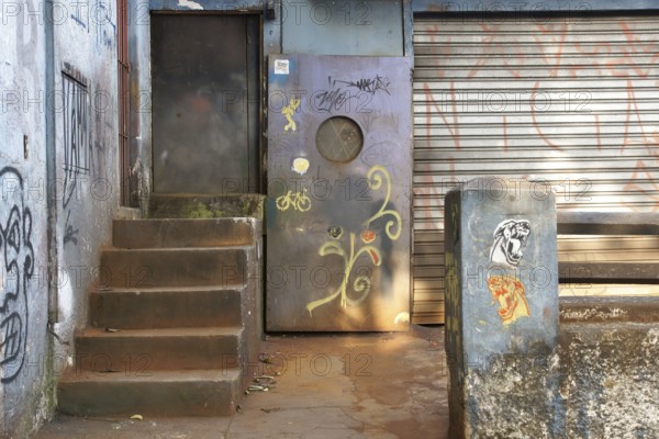 Stairway, Door, São Paulo, Brazil