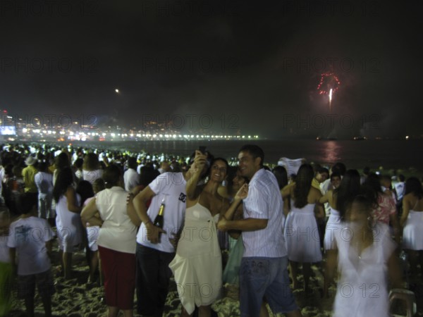 People, Réveillon 2009, beach, City, Copacabana, Rio de Janeiro, Brazil