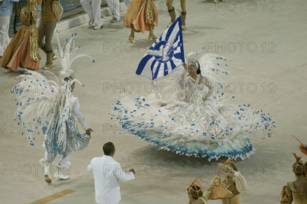 Danielle Nascimento, Standard-bearer, Carnival 2009, School of Samba Portela, Rio de Janeiro, Brazil