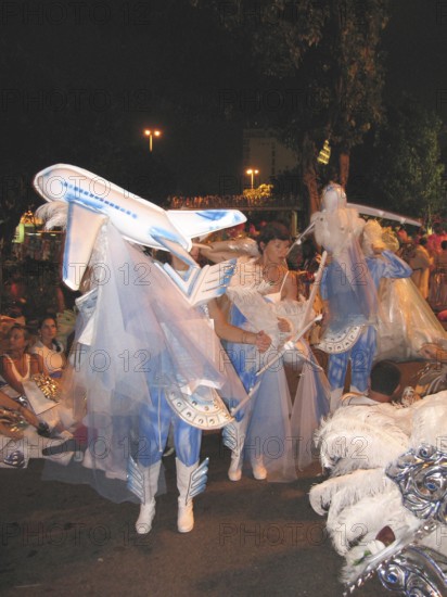 Concentration of the School of Samba Grande Rio, Carnival 2009, Rio de Janeiro, Brazil