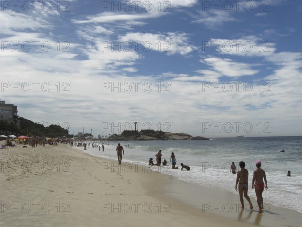 People, beach, City, Ipanema, Rio de Janeiro, Brazil
