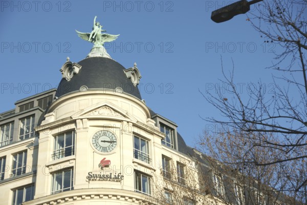 City, Building, Swiss Life, Boulevard Haussmann - 75008, (75), Paris, France