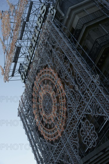 Detail of Decoration, Galeries Lafayette Haussmann, Boulevard Haussmann - 75008, (75), Paris, France