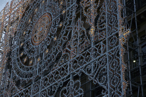 Detail of Decoration, Galeries Lafayette Haussmann, Boulevard Haussmann - 75008, (75), Paris, France