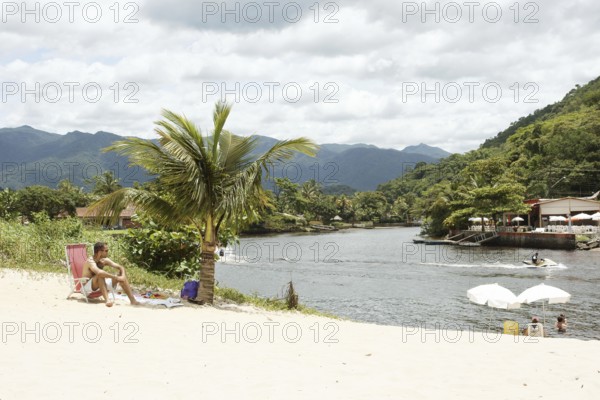 Beach, Swimmers, Barra do Una, Peruíbe, São Paulo, Brazil