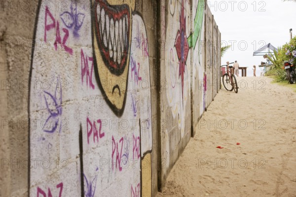 Graffiti, Wall, Barra do Una, Peruíbe, São Paulo, Brazil