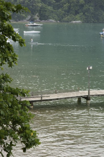 Landscape, Motorboat, Ilha Grande, Rio de Janeiro, Brazil