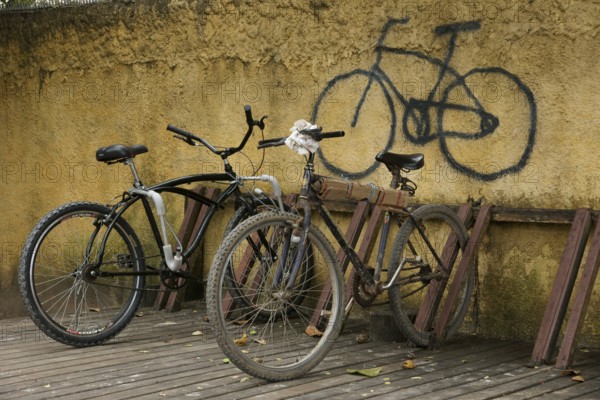 Bicycle, North coast, Camburi, São Paulo, Brazil