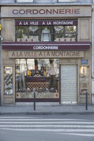 City, Facade of Store, Paris, France