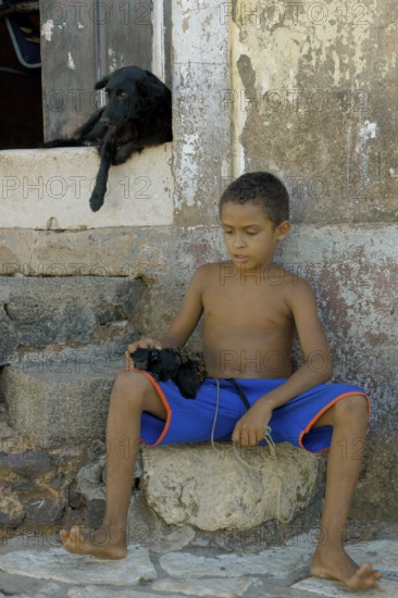 Boy, House, Alcântara, Maranhão, Brazil