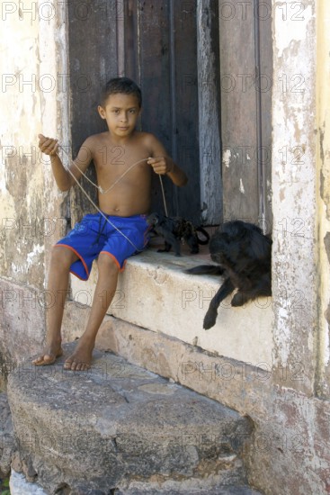 Boy, House, Alcântara, Maranhão, Brazil