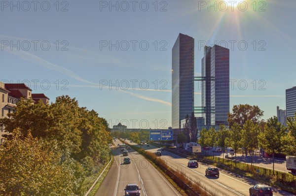 Highlight Towers are two office towers completed in 2004 in the Munich park town of Schwabing at the end of the A8 motorway, Munich