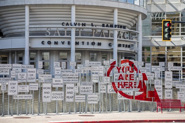 Salt Lake City, Utah - The Salt Lake City convention center. Officially the Calvin L. Rampton Salt Palace Convention Center, its is commonly called the Salt Palace