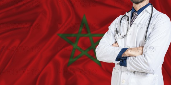 Morocco national health system. Morocco health and medical insurance concept