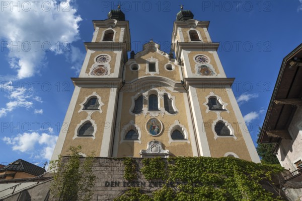 Baroque church of St. Jakob and St. Leonard, Hopfgarten im Brixentale, Tyrol, Austria