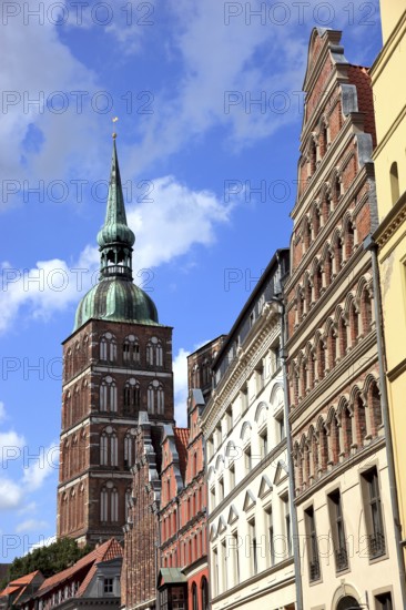 St. Nicholas Church, also St. Nicholas Church, in the urban area of Altstadt, Stralsund, Vorpommern-Rügen district, Mecklenburg-Western Pomerania, Germany