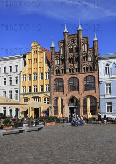 Der Alte Markt (Nordseite), Stralsund, Vorpommern-Rügen District, Mecklenburg-Western Pomerania, Germany