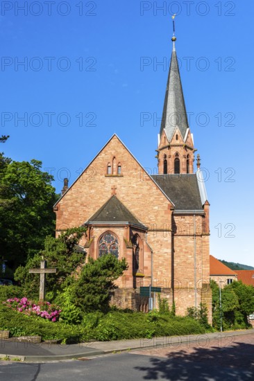 Evangelical St. John's Church, city of Miltenberg, Lower Franconia district, Germany