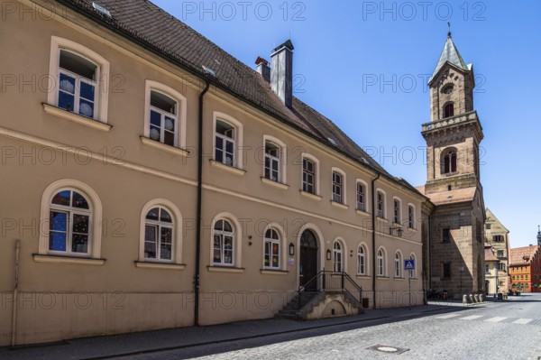 Old historical city of Dinkelsbühl, middle Franconia, Bavaria, Germany