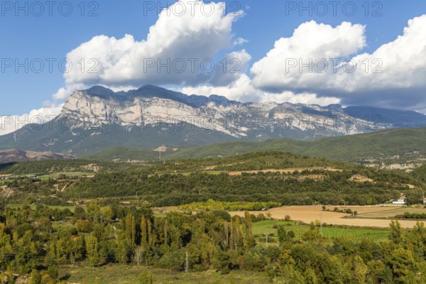 Peña Montañesa mountain, Pyrenees Mountains, Ainsa, Aínsa-Sobrarbe, Huesca province, Aragon, Spain