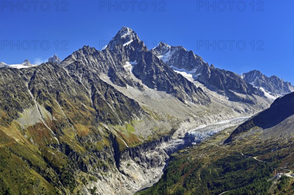 Aiguille du Chardonnet, foothills of the Argentière Glacier, Chamonix-Mont-Blanc, Haute-Savoie, France