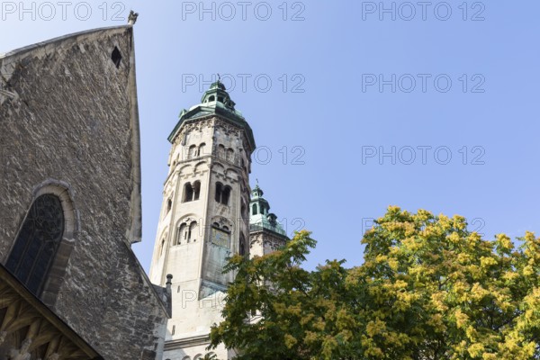 East tower of the cathedral in Naumburg (Saale), Saxony-Anhalt, Germany