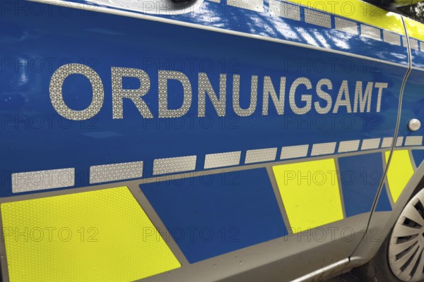 Public Order Office lettering on vehicle car from Office of Public Order, Germany