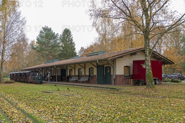 Tister Bauernmoor, railway station, Burgsittensen e.V., Tiste, Samtgemeinde Sittensen, Lower Saxony, Germany