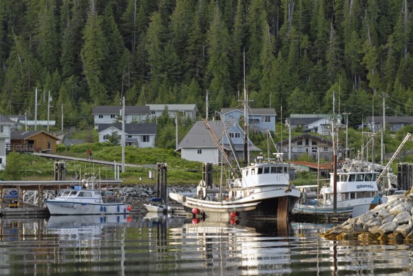 First Nation village of the Gitga'ata tribe, Tsimshian, Hartley Bay, British Columbia, Canada