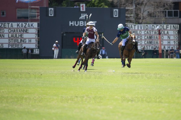 Scene at the 132nd Argentinean Open Polo Championship (Spanish Campeonato Argentino Abierto de Polo), match between Zeta Kazak and Natividad Dolfina, Buenos Aires, Argentina