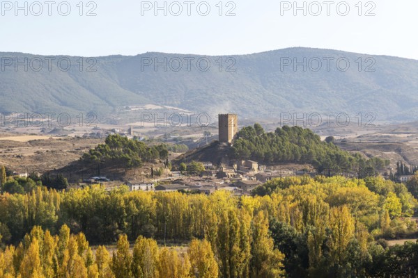 Medieval village of Navardún, Val d'Onsella, Zaragoza province, Aragon, Spain