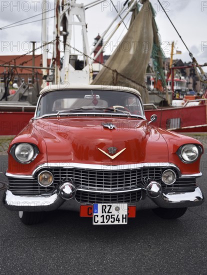 Cadillac Eldorado Convertible at classic car meeting in Büsum, Schleswig-Holstein, Germany