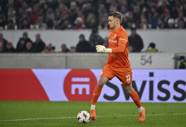 Goalkeeper Timon Wellenreuther Feyenoord Rotterdam (22) Europa League Action, MHPArena, MHP Arena Stuttgart, Baden-Württemberg, Germany