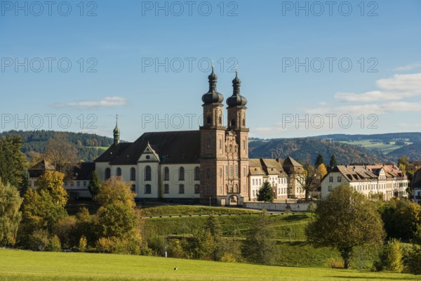 Baroque monastery church, St. Peter, Southern Black Forest, Black Forest, Baden-Württemberg, Germany